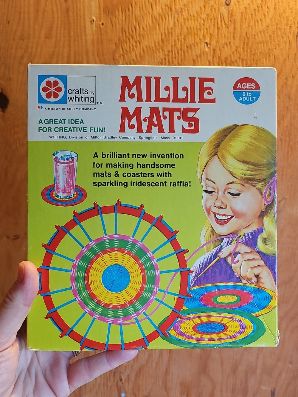 Vintage 70's Millie Mats Kids Craft Kit by Crafts by Whiting